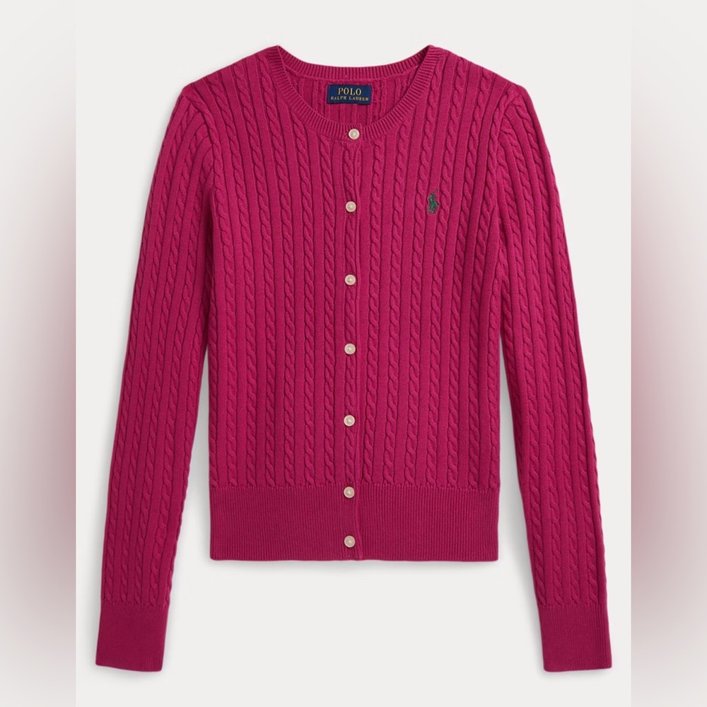Polo by Ralph Lauren Pink Cable Knit Sweater